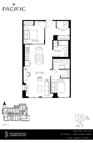 Floor plan 2 bedroom 2 bath 2 Bed 2 Bath 7