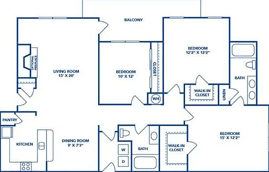 3 Bedroom | 2 Bath | 1341 SF 3 Bedroom | 2 Bath | 1341 SF