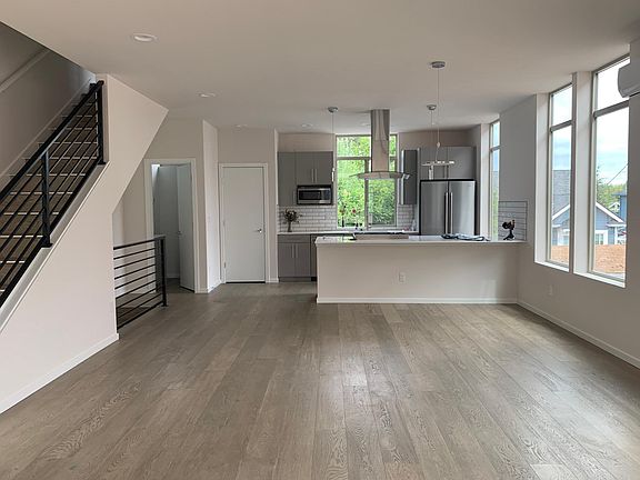 Wide open concept dining and living area
