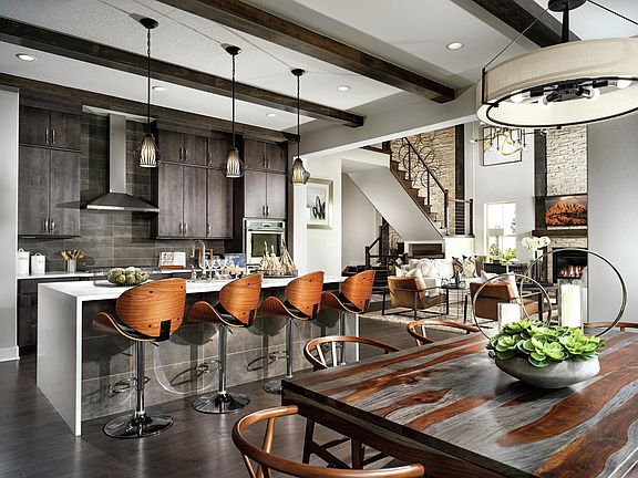 The desirable chef s kitchen combined with the roomy casual dining area