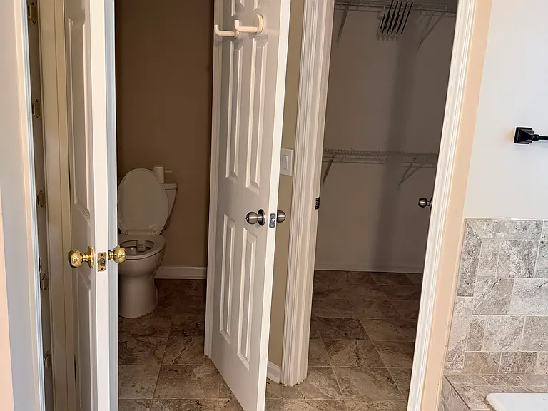 Masterwalkin closet and toiley