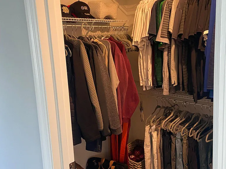 Master bedroom walk-in closet