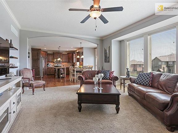 This home features an open floor plan, perfect for entertaining.  The great room opens to the eat-in area and kitchen.