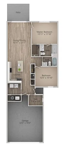 Floor plan 2 Bedroom