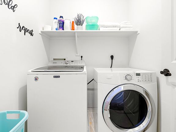 Enjoy the unparalleled convenience of having a washer and dryer conveniently located within the home.