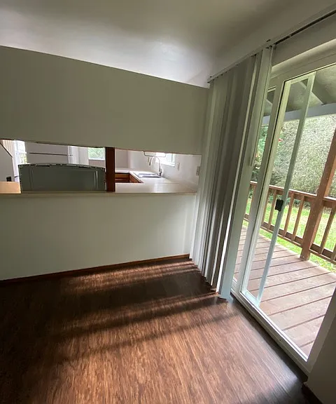 Dining room with sliding door to back yard