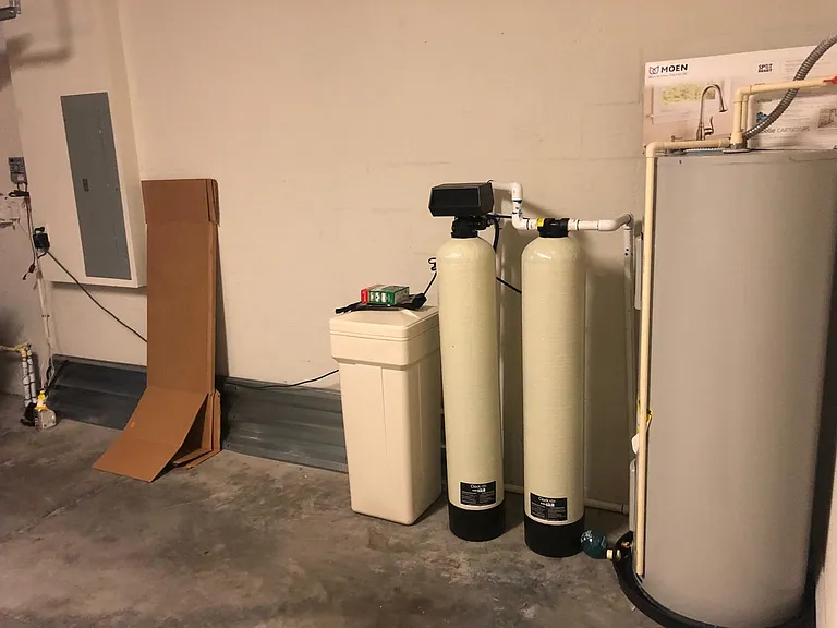 Water softener and water heater