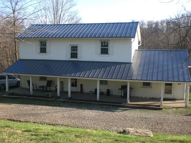 House with New Metal Roof