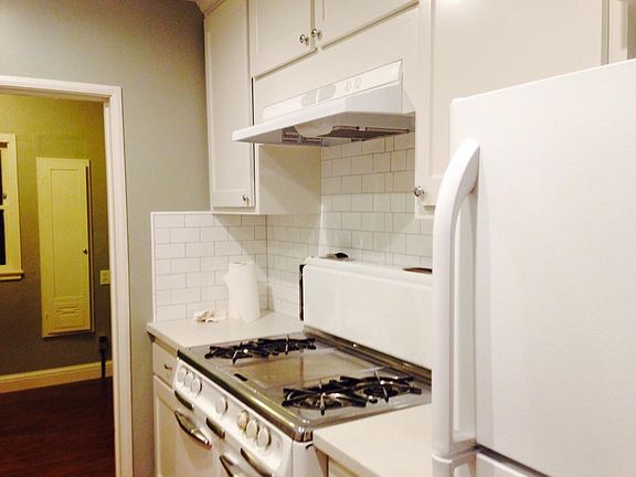 Recently remodeled kitchen with quartz counter tops, new ref