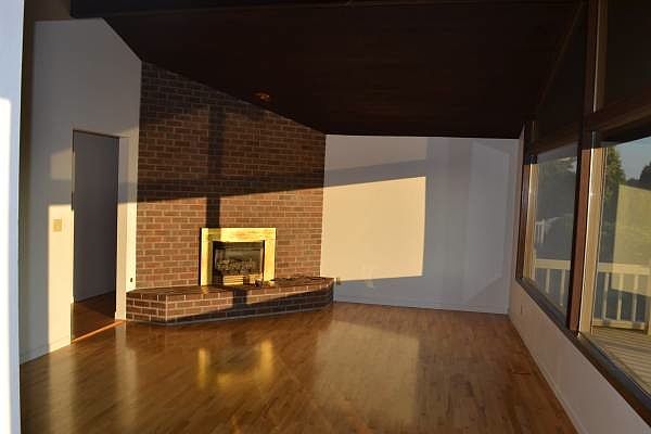 Large living room with view