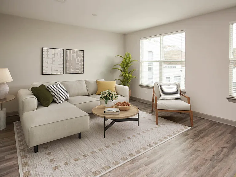 Living Room with Hard Surface Flooring