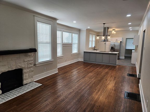 Open Living/Dining into Kitchen