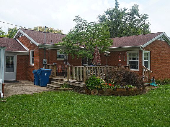 Back of house showing deck