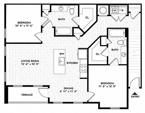 Floor plan 2B