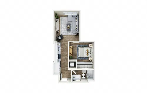 Floor plan 1X1 - B1