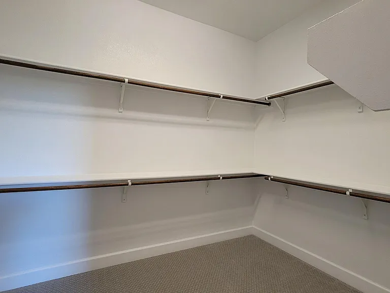 Large walk in master closet