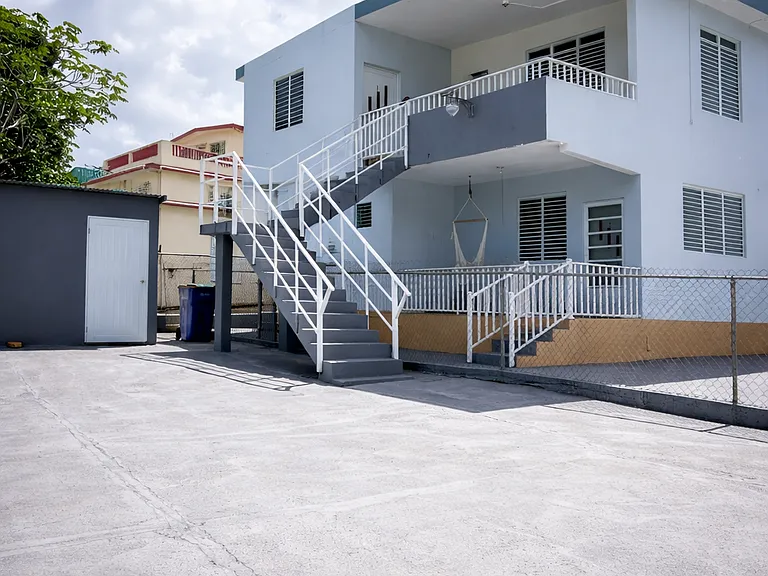 Secure, gated entry with ample parking space for residents.