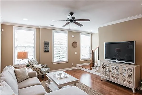 Lots of natural light in living room!