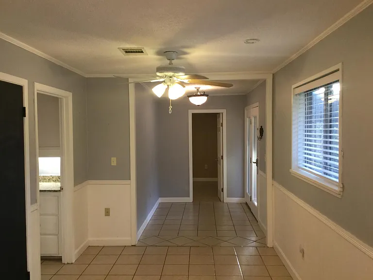 breakfast area & Entrance from the Double Carport