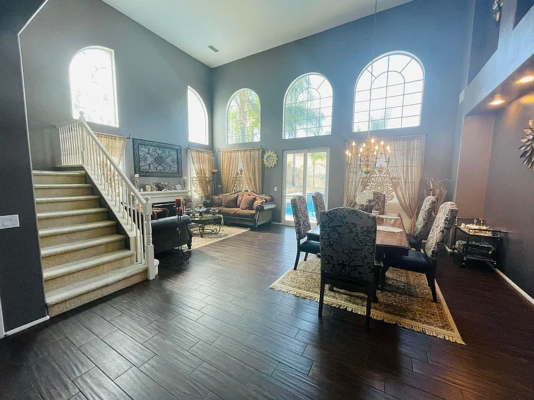 High ceiling entrance