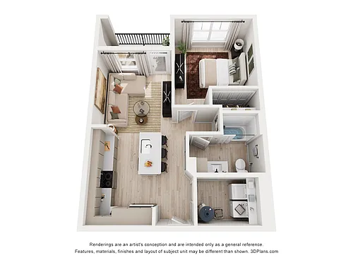 Floor plan Firefly | 1 Bed | 1 Bath