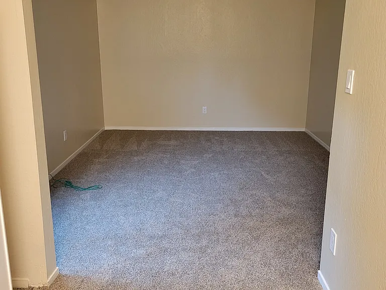 Master bedroom from the angle of the vanity behind