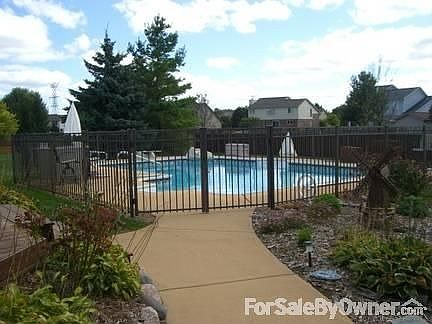 Switchback stairs
						:
						European floral carpet on stairs only.