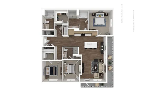 Floor plan C2 Triple Play
