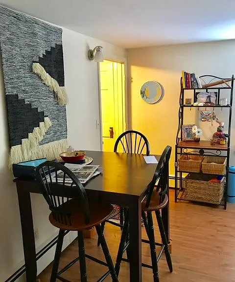 Livingroom space just before the hall to kitchen