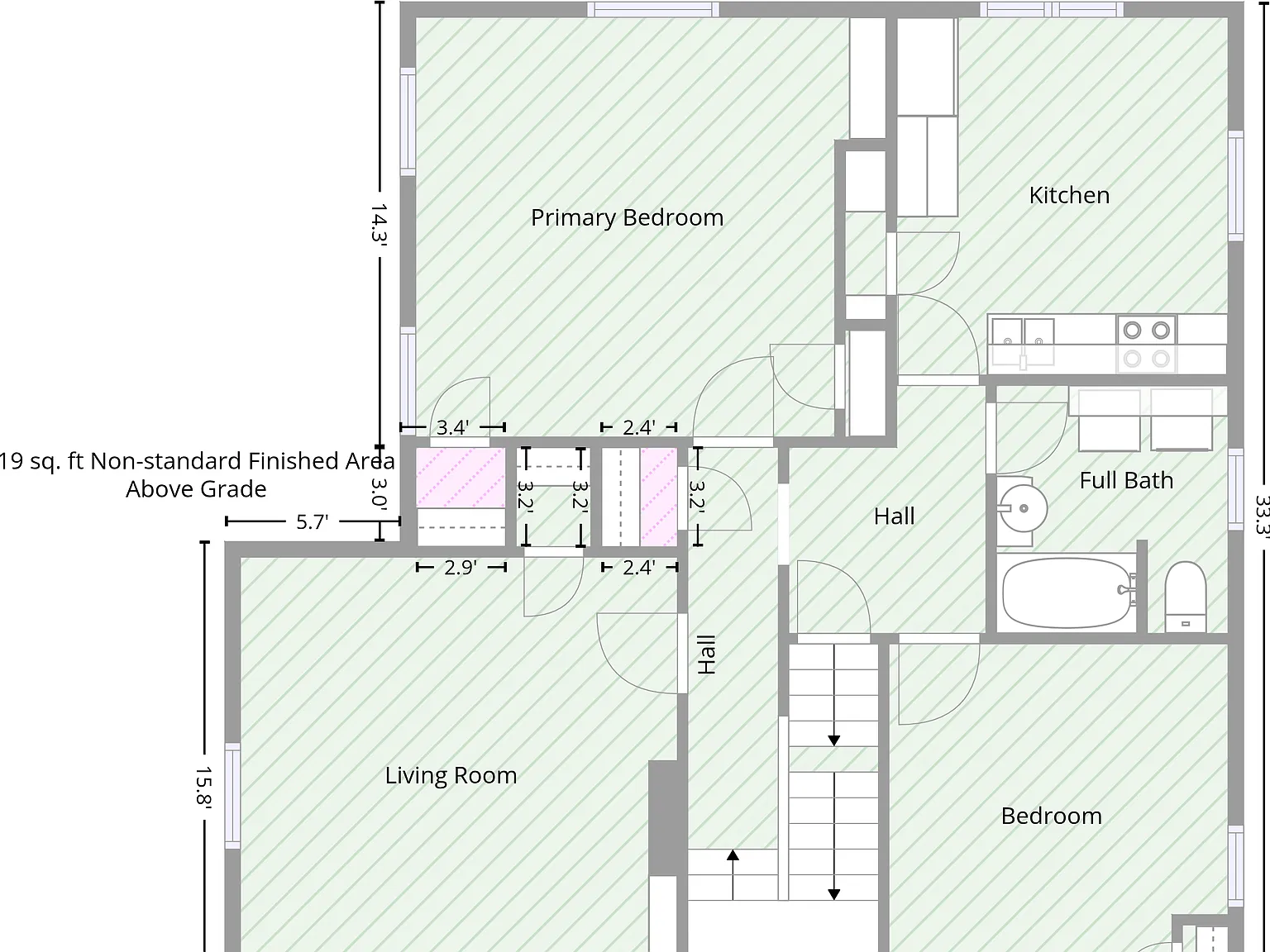 2 bed, 972 sqft, $1,850 — Photo 3