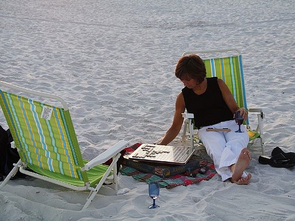 Enjoy a game out on the beach!