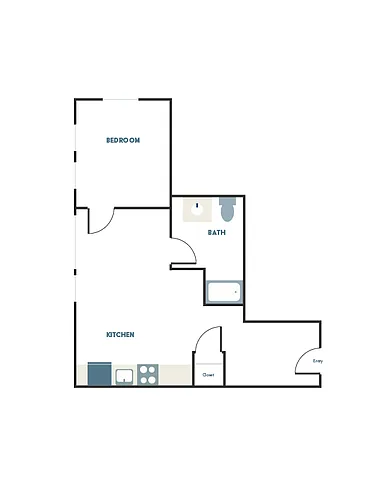 Floor plan 1X1 - C1