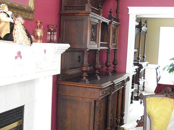 Living room into dining room