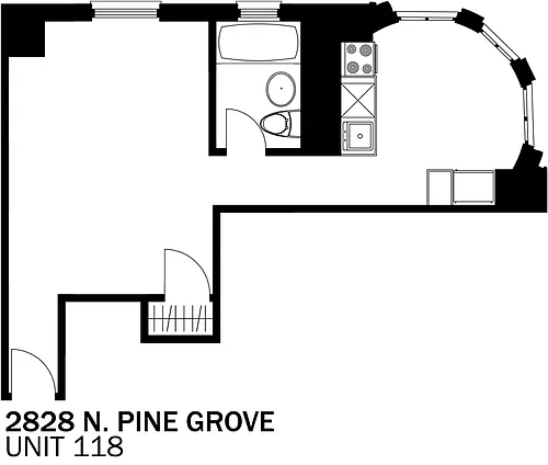 Floor plan studio 118