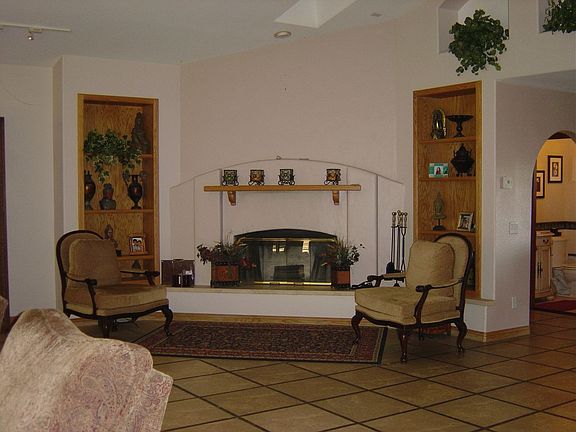 Fireplace in the portion of family room