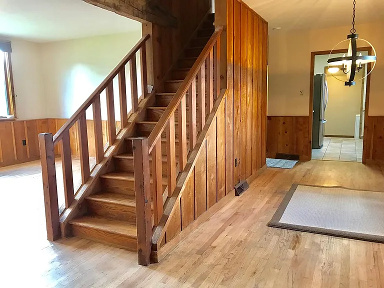 Open Plan view of dining room and living room