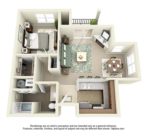 Floor plan 1 Bedroom