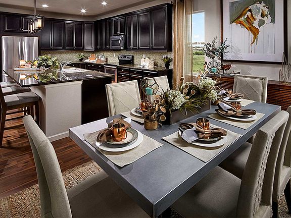 Example of Residence 3503 Dining Room Kitchen - Actual colors and finishes will vary