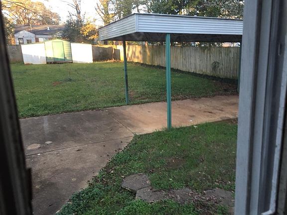 backyard with privacy fence