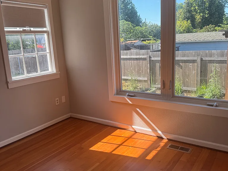 Master bedroom windows to backyard