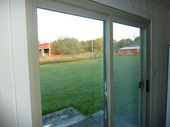 View from patio door and deck