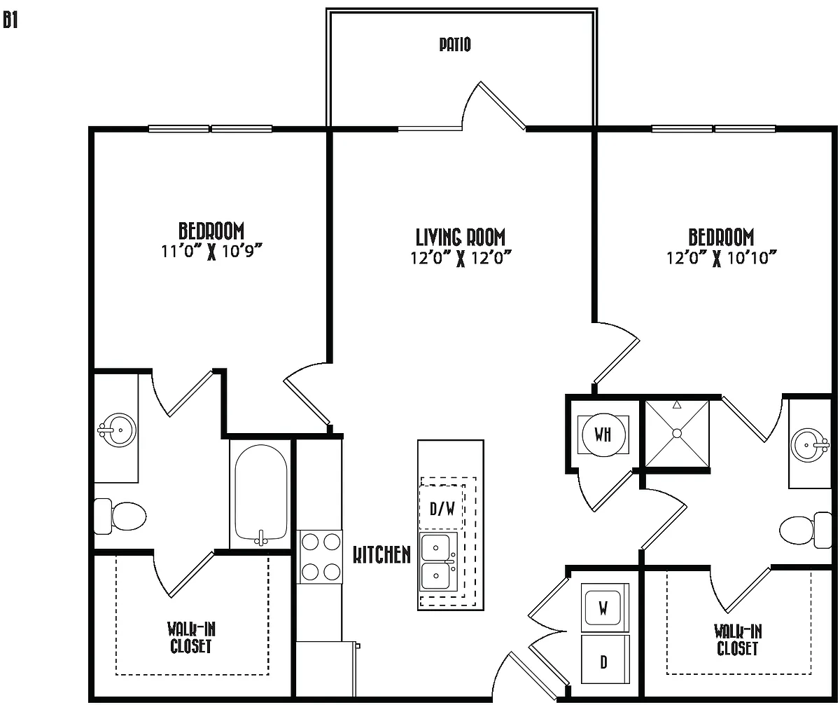Floor plan B1