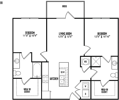 Floor plan B1