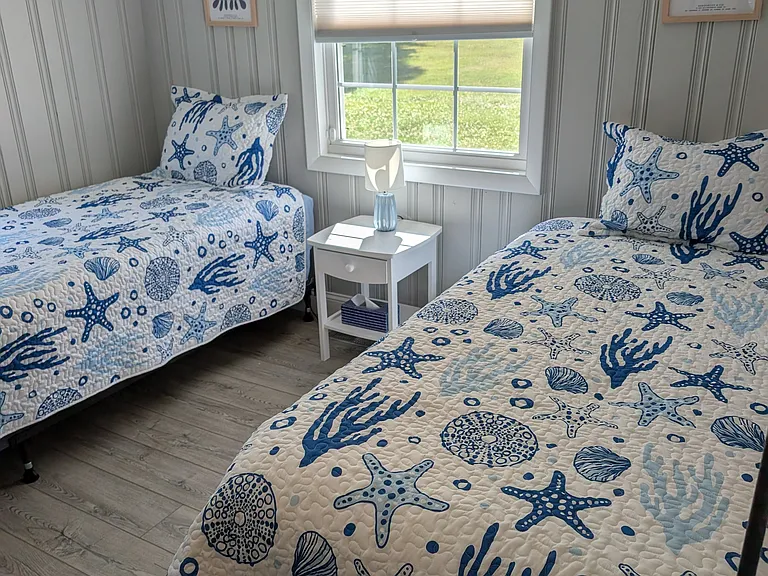 Secondary bedroom with two twin beds