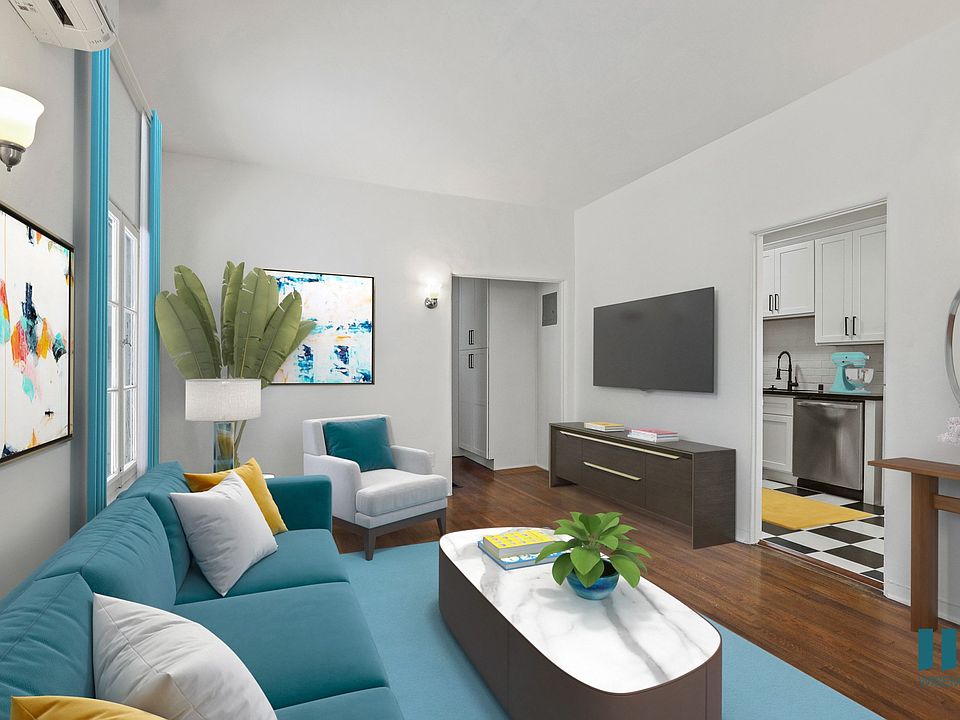 Spacious Living Room with Hardwood Floors