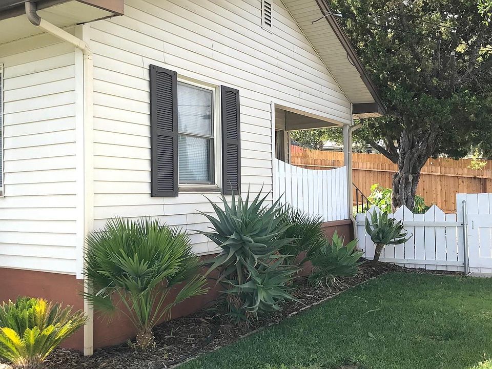 front with grassy area