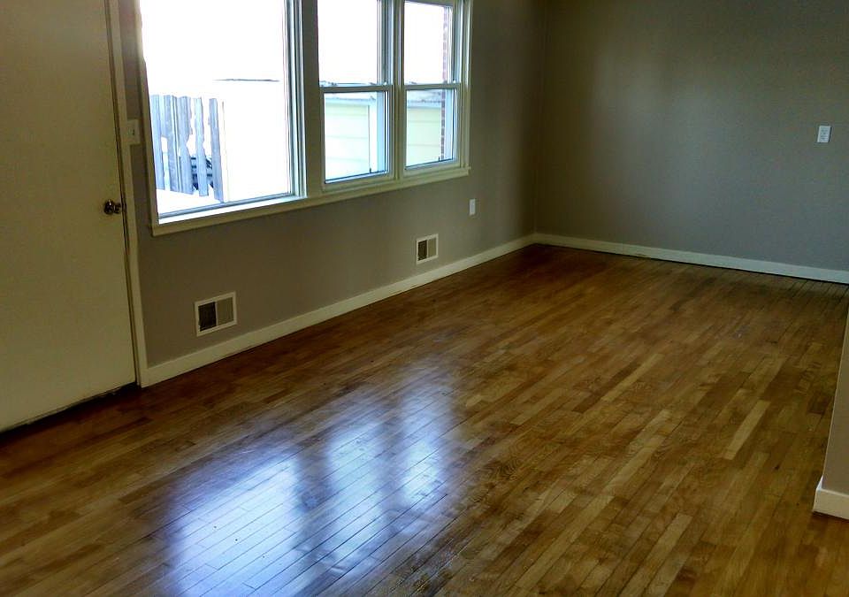 Newly refinished floors in living room!