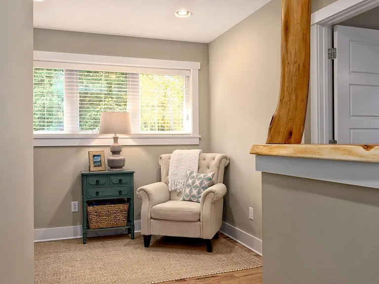 Cozy Sitting Area at Top of Stairs