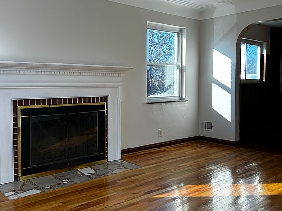 non-functional fireplace in living room