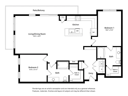 Floor plan 2DALT